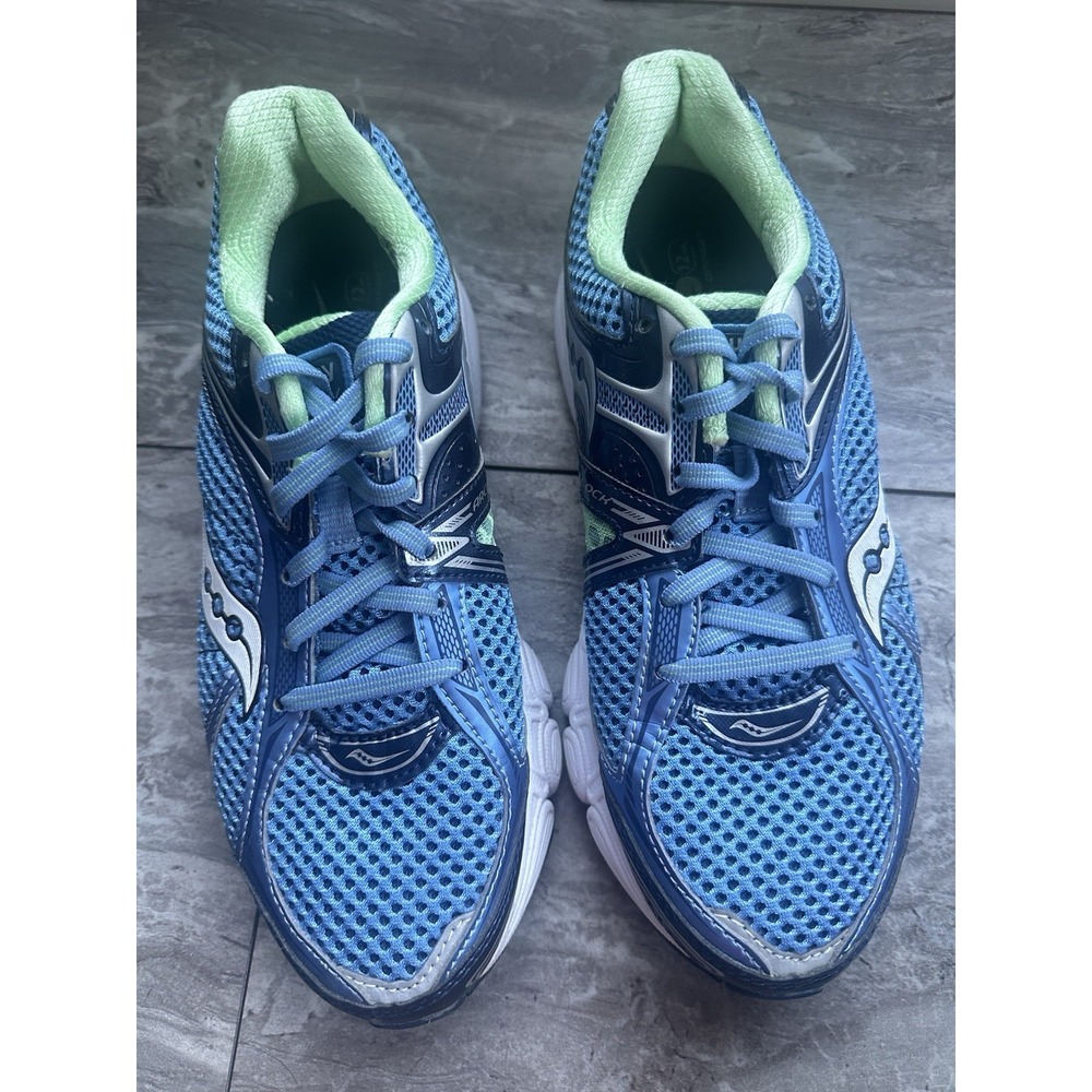 Saucony Cohesion Women's Athletic Running Shoes Sneakers Blue Green Size 8